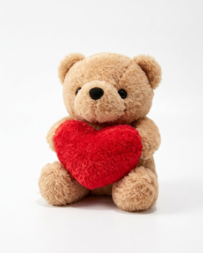 TEDDY BEAR WITH HEART PLUSHY